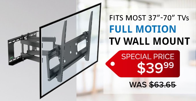 full motion tv wall mount